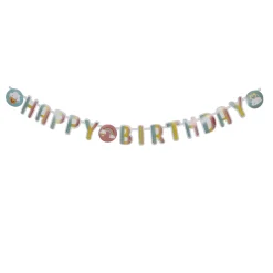 GUIRLANDE LETTRE HAPPY BIRTHDAY PAPIER 2M RAINBOW