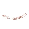 GUIRLANDE LETTRE JOYEUX ANNIVERSAIRE CARTON 1.9M ROSE GOLD