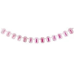 GUIRLANDE LETTRE PAPIER HAPPY BIRTHDAY 1.4M