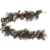 GUIRLANDE NATURE BOIS BRANCHES ROUGE 1.5M