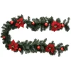 GUIRLANDE NATURE ROUGE POINSETTIA 2M