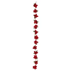 GUIRLANDE POINSETTIA 1.80M