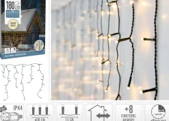 GUIRLANDE RIDEAU STALACTITE 180 LED