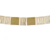 GUIRLANDE VIVE LES MARIES EN TOILE ET JUTE 4M