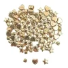 INTERCALAIRES HEISHI PLASTIQUE METALLISE DORE X105 PIECES