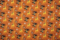 JAZZY CRETONNE 160CM COTON ORANGE-1