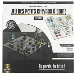 JEU A BOIRE PETITS CHEVAUX VERRE