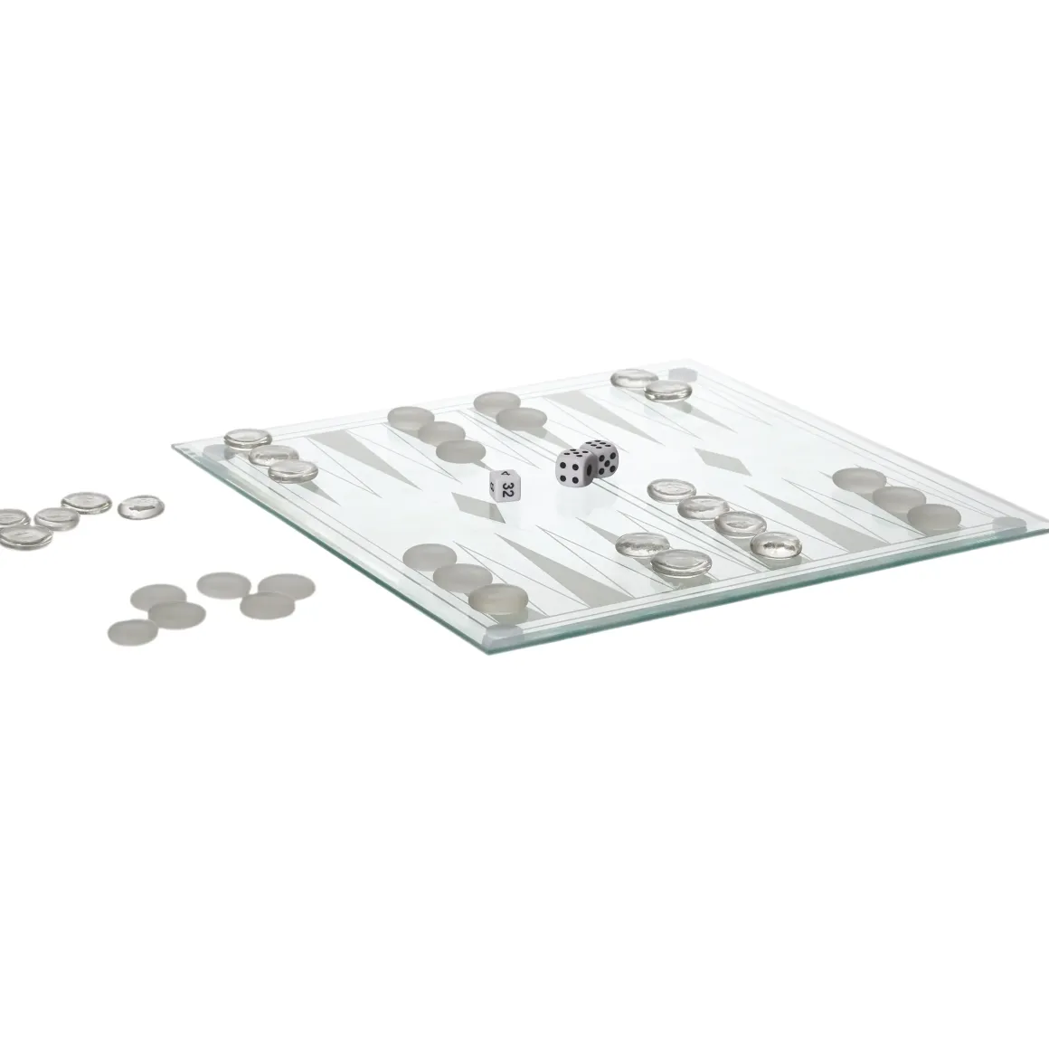 JEU BACKGAMMON VERRE
