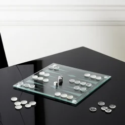 JEU BACKGAMMON VERRE