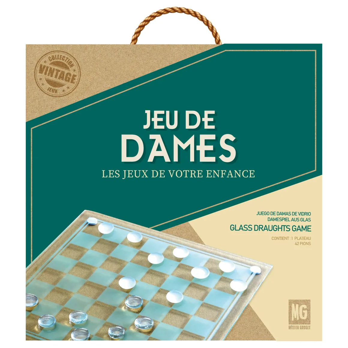JEU DAMES VERRE