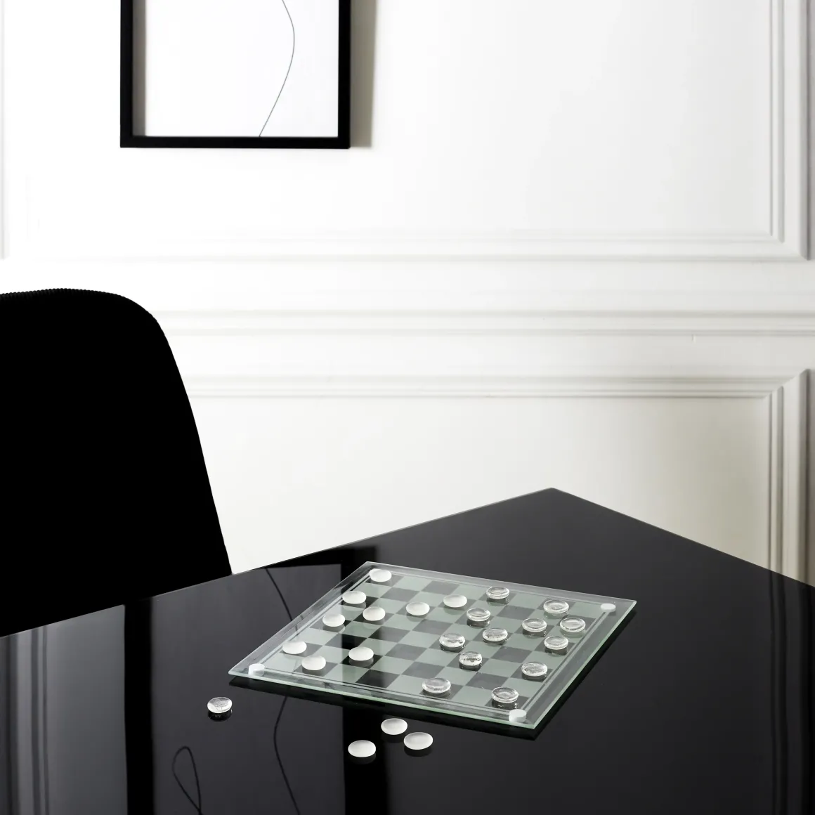 JEU DAMES VERRE