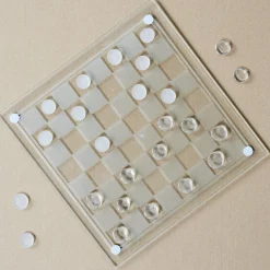 JEU DAMES VERRE