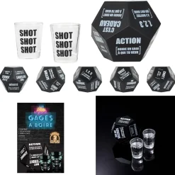 JEU DU DES GAGES A BOIRE