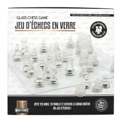 JEU ECHECS VERRE 25X25CM