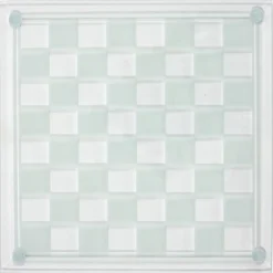 JEU ECHECS VERRE 25X25CM