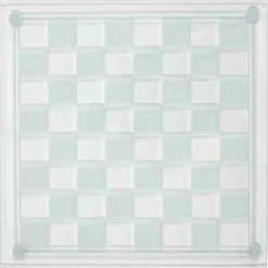 JEU ECHECS VERRE 25X25CM