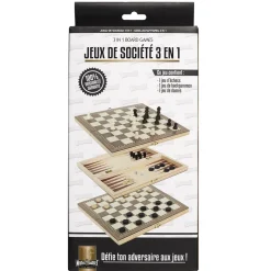 JEU SOCIETE 3 EN 1 BOIS