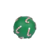 JOUET BALLE NOEL VINYLE SONORE VERT D.7.5CM