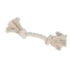 JOUET CORDE AVEC 2 NOEUDS 28CM NATUREL ECRU