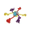 JOUET CORDE 6 NOEUDS D.30X6.5CM LES COSTAUDS MULTICOLORE