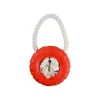 JOUET PNEU CAOUTCHOUC SUR CORDE 14X25CM ROUGE