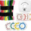 KIT BRACELETS D AMITIE RONDS ET PLATS X16 MOTIFS