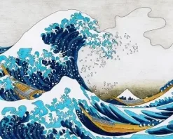 KIT DIAMOND PAINTING VAGUE D HOKUSAI 40X50CM