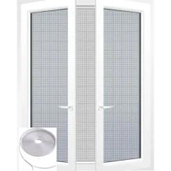 KIT MOUSTIQUAIRE 100X100CM BANDE DE FIXATION 4M X 0.7CM BLAN