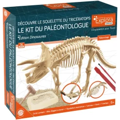KIT PALONTOLOGUE TRICERATOPS 14 PIECES