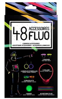 KIT PARTY GLOW 48 ACCESSOIRES COSTUME