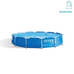 KIT PISCINE TUBULAIRE ROND 3.66X0.76M EPURATEUR FOURNI