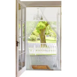 KIT RDPORTE MOUSTIQUAIRE 2 TOILES DE 75X220CM   BANDE DE FIX