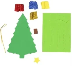 KIT SAPIN DE NOEL 16.5X11CM X50 PIECES