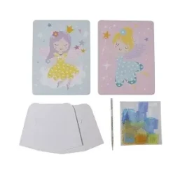 KIT TABLEAU CREATIF TISSU FEES X2 PIECES