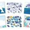 KIT TABLEAUX STICKERS NUMERO A5 ANIMAUX MARINS X2 PIECES