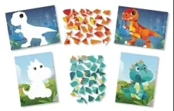 KIT TABLEAUX STICKERS NUMERO A5 DINOSAURES X2 PIECES