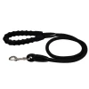 LAISSE CORDE AVEC POIGNEE 120X1.3CM ESSENTIEL NOIR
