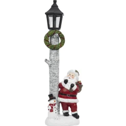 LAMPADAIRE LUMINEUX PERE NOEL H.40CM