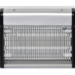 LAMPE ANTI INSECTES DOUBLE NEON ARGENT NOIR GM