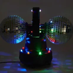 LAMPE BOULE DISCO DOUBLE USB