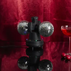 LAMPE BOULE DISCO DOUBLE USB