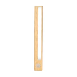 LAMPE EFFET BOIS DETECTEUR MOUVEMENT A PILES M12