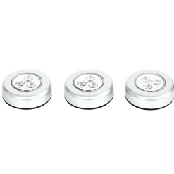 LAMPE 3 LEDS A PRESSION ADHESIVE X3