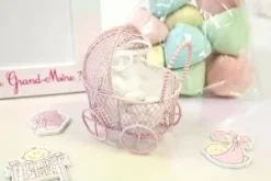 LANDAU BEBE EN METAL ROSE
