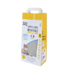 LITIERE MINERALE COMPACTE AGGLOMERANTE ARGILE VERTE 5L