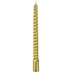 LOT 4 BOUGIES BATONS PAILLETEES OU TWIST 48G OR
