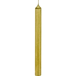LOT 4 BOUGIES BATONS PAILLETEES OU TWIST 48G OR