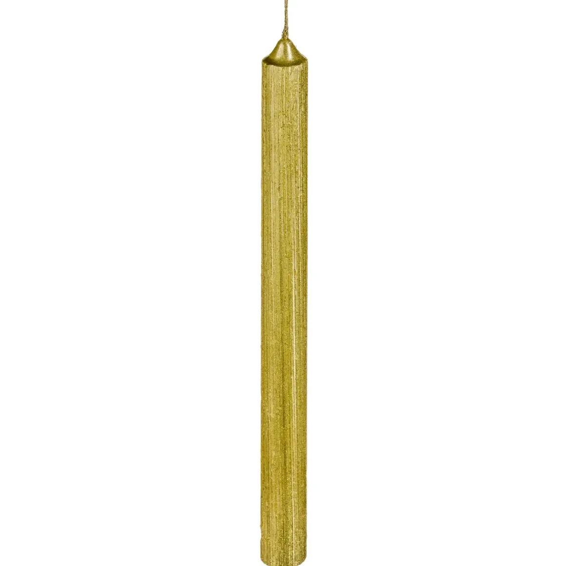 LOT 4 BOUGIES BATONS PAILLETEES OU TWIST 48G OR