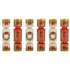 LOT 6 CRACKERS COURONNE DE NOEL