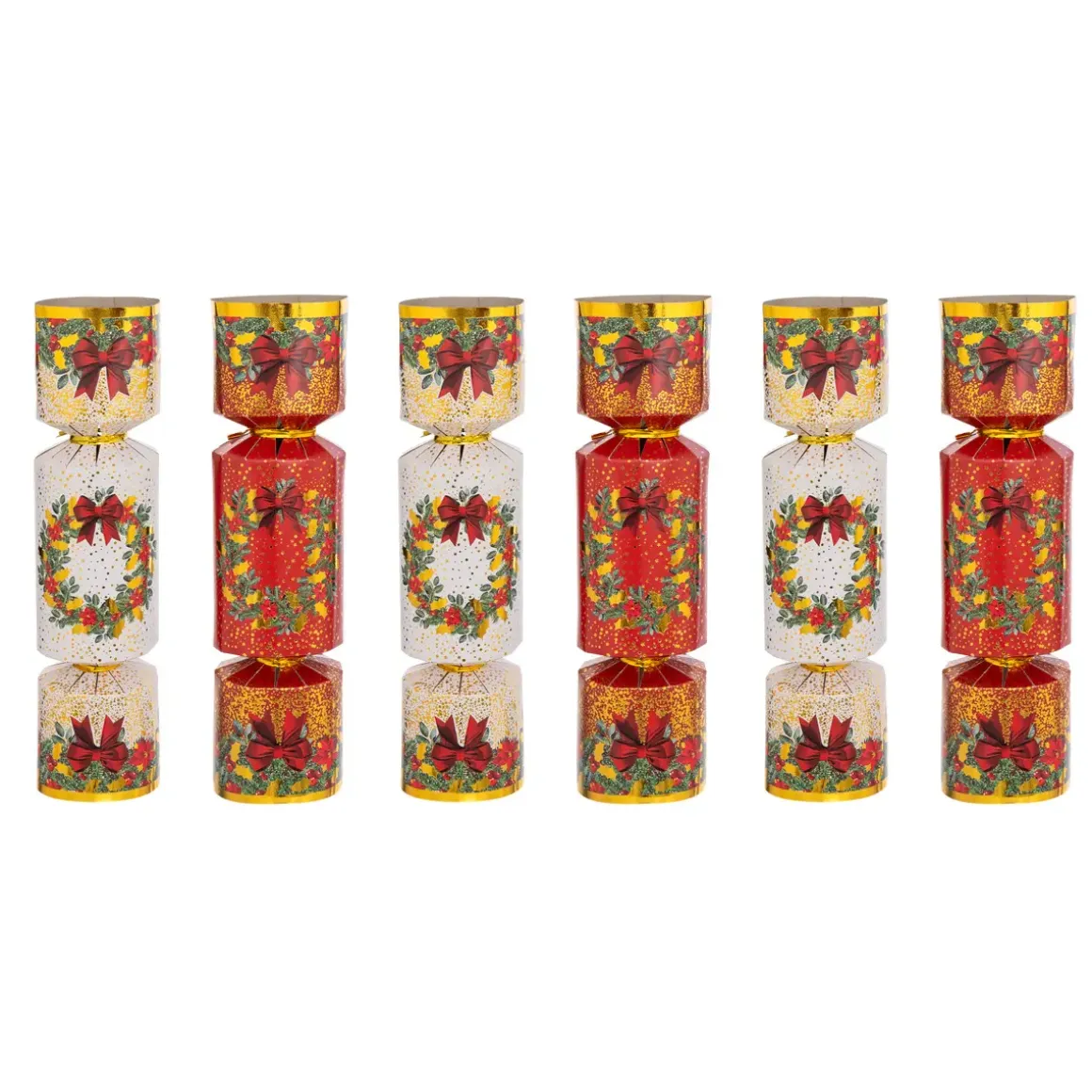 LOT 6 CRACKERS COURONNE DE NOEL